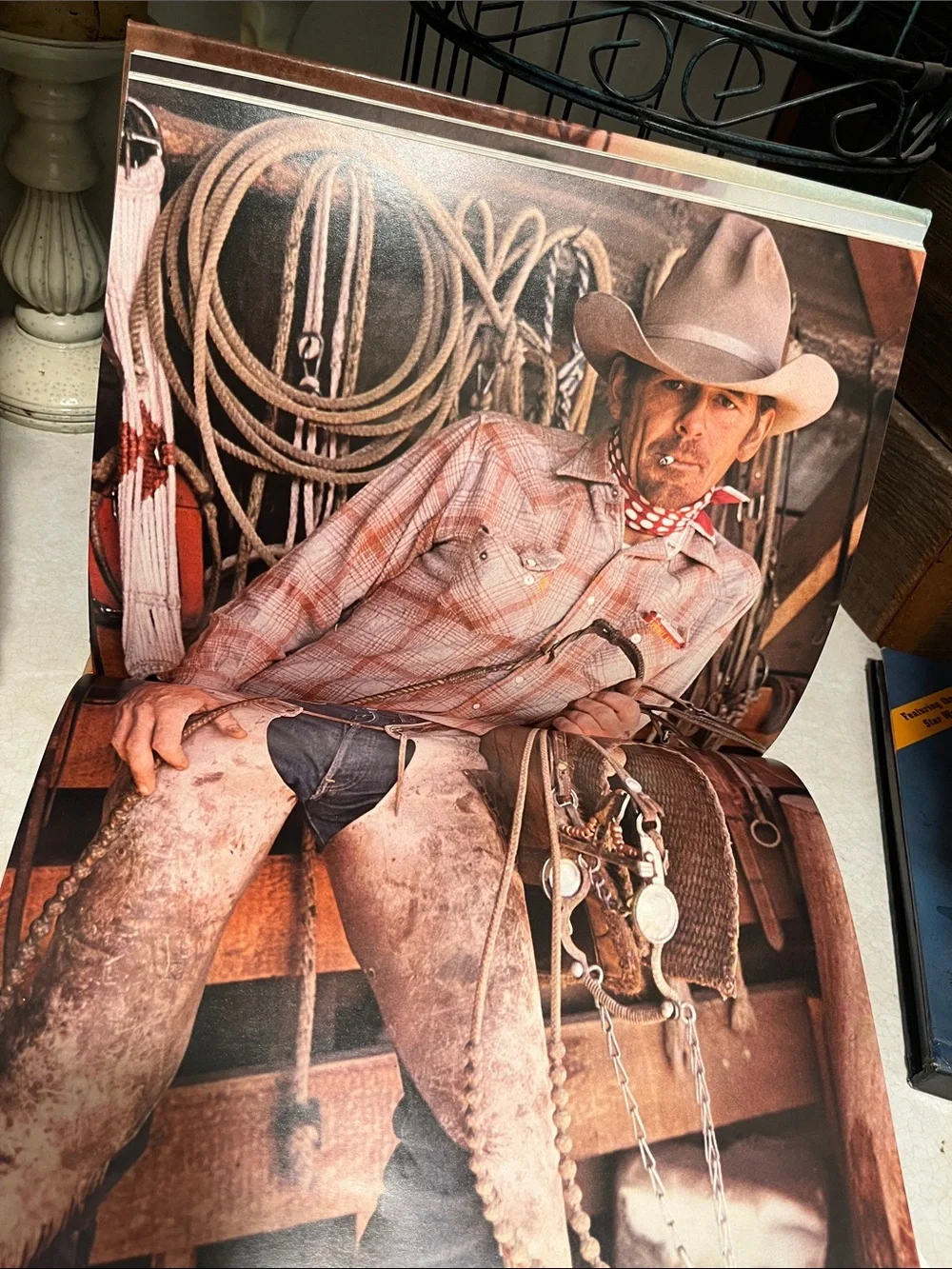 The Cowboy Hardcover Book - Brown & Red Cover